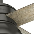thumbnail image 3 of Hunter 52 inch Indoor Ceiling Fan with LED Light and Pull Chain - Standard Mount Ceiling Fan, 4 Blades, For Bedroom, Living Room, or Kitchen, Quiet - Loki 54152, Noble Bronze, 3 of 15