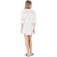 thumbnail image 4 of Dotti WHITE Paxi Island Cotton Gauze Kimono Swim Cover-Up, US X-Large, 4 of 4