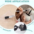 thumbnail image 4 of 144 Pcs Acid Brush Bulk Boar Hair Acid Flux Brushes Epoxy Wood Glue Brush Metal Tubular Handle Disposable Glue Brushes for Woodworking Soldering Crafting Home(1/2 Inch, 3/8 Inch Wide), 4 of 7