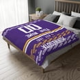 thumbnail image 4 of Minnesota Throw Blanket Custom Name and Number Blanket for Men Women Boy Gifts, 4 of 5