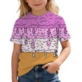 thumbnail image 5 of LRen Boys Short Sleeve Tee Boy Print Short Sleeve Tshirts Kids Summer Crew Neck Shirt Loose Summer Tops Tees, 5 of 7