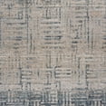 thumbnail image 2 of HomeRoots 482982 10 x 13 ft. Cream Blue & Ivory Geometric Distressed Stain Resistant Rectangle Area Rug, 2 of 8