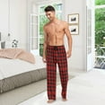thumbnail image 7 of FREEAMG Black White Plaid Pajama Pants for Men, Men's Separate Bottoms, Comfortable Lounge Pants for Men, 7 of 7