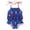 1-Blue256, variant on Oiyii Newborn Girls One Piece Swimsuit Sleeveless Ruffle Tie-Shoulder Beach Bathing Suit