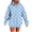 Light Blue, variant on Hoodies for Women Y2k Polka Dot Hooded Sweatshirt Graphic Hoodies Oversized Streetwear Pullover Tops M