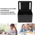 thumbnail image 4 of Metal Time Lock Box, Self Control Phone Lock Box with Timer Powered By Batteries or USB Connection Lockable Storage Box Container Cell Phone Jail for Phone Games Snack Tablet, 4 of 7