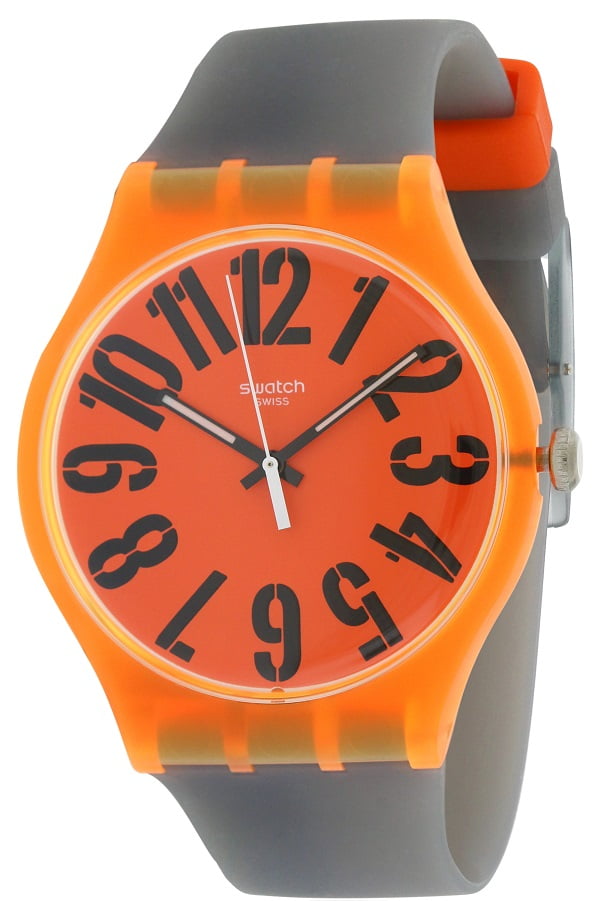 Swatch LARANCIO Silicone Mens Watch SUOO103 - Walmart.com