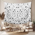 thumbnail image 2 of Grey Polka Dot Tapestry for Bedroom Wall Hanging Tapestry, Modern Art Abstract Watercolor Dot Ceiling Backdrop Tapestries Poster Blanket Wall Decor for Teens Room Living Room Dorm 55" x 73", 2 of 8