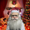 thumbnail image 4 of Máscara de abuela Cubierta de cabeza de anciano Máscara de abuelo de Navidad Accesorios navideños Máscara de personaje de látex, 4 of 5