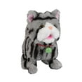 thumbnail image 1 of Figura de juguete interactiva de peluche, animal de compañía realista, divertida y multiusos, mascota electrónica con repetición de grabación para Gris, 1 of 8