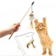 thumbnail image 2 of Juguetes interactivos para gatos y mascotas, Teaser divertido con pluma, palo de madera de 40CM, ratones, peces, pollitos, Katten, chats, accesorios para mascotas, 2 of 4