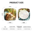thumbnail image 6 of Lsque Lazy Home Style Guinea Pig Printed Square Couch Cushion Covers, Floral Sofa Cushion Covers Replacement, Stretch Couch Covers for Couch-16.9in, 6 of 9