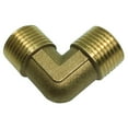 thumbnail image 3 of Codo G1/2 "doble rosca macho latón adaptador acoplador conector tubería DN15xDN15 Sharpla Adaptador de rosca macho de codo, 3 of 8