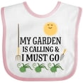 thumbnail image 3 of Inktastic Gardening Funny Garden is Calling Boys or Girls Baby Bib, 3 of 4