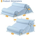 thumbnail image 2 of Wedge Pillows for Adult Adjustable Bed Wedge Pillow for Post Surgery Triangle Pillow Headboard with Bolster Cushion for Sleeping Acid Reflux Neck & Back Support and Dark G, 2 of 9