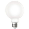thumbnail image 2 of Bulbrite Pack of (8) 7 Watt Dimmable G25 Milky Finish Medium Screw (E26) LED Light Bulb, 650 Lumens, 4000K, 2 of 18