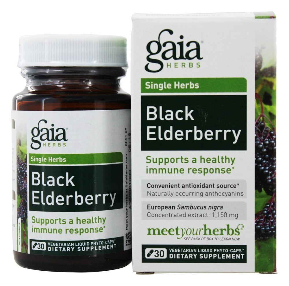 Gaia Herbs RapidRelief Black Elderberry for a Healthy Immune System