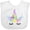 AA-White, variant on Inktastic Unicorn Face Girls Baby Bib