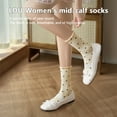 thumbnail image 3 of Women's Ruffle Crew Socks with Polka Dots, Breathable Cotton Frilly Socks for Daily, Dress & Party, 6 Pairs, 3 of 7
