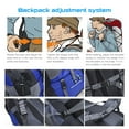 thumbnail image 2 of Mochila de senderismo de 50 l, resistente al agua, para acampar, para mochileros, 2 of 8