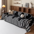 thumbnail image 3 of Jessy Home Sofa Covers Couch Cover Sofa Slipcover for Most Shape Sofas Multi-Function Furniture Cover for Pets Cats Dogs Home Decor 71"x 134"Black, 3 of 8