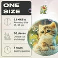thumbnail image 2 of Kitty Bubblezz Round 30 Piece Wooden Jigsaw Puzzle, 2 of 8