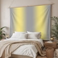 thumbnail image 3 of Yellow Grey Stripes Tapestry for Bedroom Wall Hanging Tapestry, Modern Minimalist Solid Gradient Ceiling Backdrop Tapestries Poster Blanket Wall Decor for Teens Room Living Room Dorm 55" x 73", 3 of 8