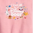 thumbnail image 2 of Disney Classics - Cats & Dogs - I Want All The Disney Dogs - Toddler And Youth Crewneck Fleece Sweatshirt, 2 of 4
