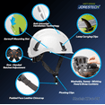 thumbnail image 4 of JORESTECH Ventilated Hard Hat & Water-Resistant Headlight Kit (Lime, White), 4 of 6