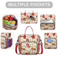 thumbnail image 2 of Large Cooler Bag Insulated Bags for Working Women,Leakproof Lunch Box with MultiPockets for Adult,Insulated Lunch Box for Beach,Picnic,Work,Mushroom, 2 of 7