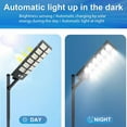 thumbnail image 3 of Solar Outdoor Light Street Light Solar Powered Flood Light Motion Sensor Remote Control Auto On/Off Dusk to Dawn,1PACK 24", 3 of 10