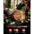 thumbnail image 3 of HOTREE 12 Inch Cordless Chainsaw, 21V Electric Handheld Chainsaw for Tree Trimming, Wood Cutting, Outdoor Yard Work, 3 of 9