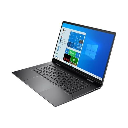 HP ENVY x360 Laptop 15m-eu0043dx - Flip design - AMD Ryzen 7 5700U / 1.8 GHz - Win 11 Home Plus - Radeon Graphics - 8 GB RAM - 512 GB SSD NVMe, HP Value - 15.6" IPS touchscreen 1920 x 1080 (Full HD) - Wi-Fi 6 - nightfall black aluminum - kbd: US