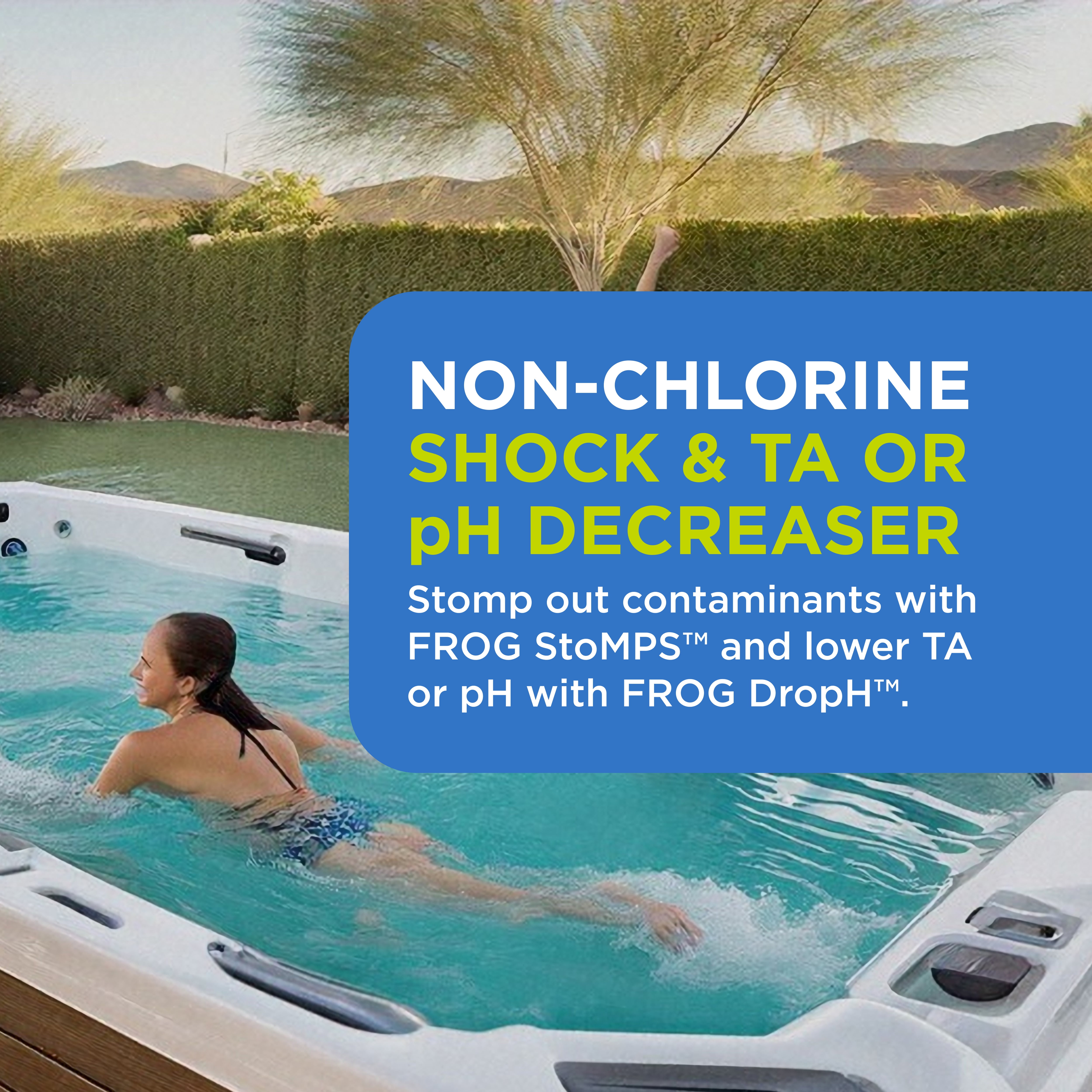 FROG StoMPS Non-Chlorine Shock Oxidizer & DropH pH and Total Alkalinity Decreaser for Hot Tubs and Swim Spas - 2 & 3 lb Bottles with TruDose Measuring Caps for Easy Maintenance & Balancing