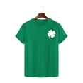 thumbnail image 4 of AherBiu Hauts de la Saint-Patrick pour Femmes Manches Courtes Imprimé Décontracté Ample Basique T-Shirts, 4 of 7