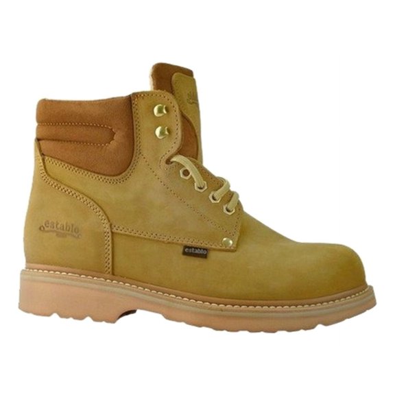 Bota Industrial De Trabajo Establo 506 De Piel Para Caballero Miel Crazy