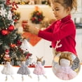 thumbnail image 1 of mfyjkho Colgante de niña con astas navideñas, adorno de ángel para árbol con cuerda, decoración navideña para el hogar (1 unidad), 1 of 2