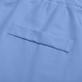 thumbnail image 3 of Shorts de Trabajo para Mujer Tipo Pull on, Casual de Negocios, Elásticos, Cintura Elástica, Pierna Recta, Shorts de Oficina con Bolsillos, Azul, M, 3 of 9