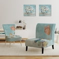 thumbnail image 3 of Designart "Butterflies Dancing I" Upholstered Wildlife Accent Chair - Arm Chair, 3 of 5