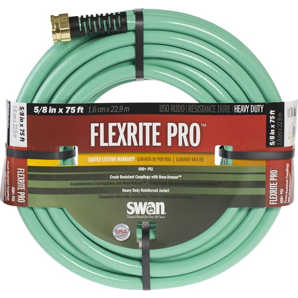 Swan Flexrite Pro Heavy Duty 5 8 X 75 Garden Hose Walmart Com Walmart Com