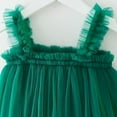 thumbnail image 4 of IVEYRTF Girls Christmas Dress Star Cake Tutu Princess Net Layered Puffy Dresses Flying Sleeve Party Holiday Formal Wear Elegant Outfit for Birthday Celebration Pageant(Army Green#5,1-2 Years), 4 of 5