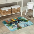 thumbnail image 7 of Pofeuu Whimsical Treehouse Painting Print Flannel Doormats Rug16"x24"Rug Washable Doormats Indoor Outdoor Rugs for Layered Front Door Mats, Porch, Kitchen, Entryway, 7 of 7