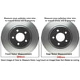 thumbnail image 3 of Detroit Axle - 11.34'' Front Rotors and 10.24'' Rear Drilled Slotted Rotors Brake Pads Replacement for Volkswagen 2005-2010 Jetta 2010 Golf, 3 of 5