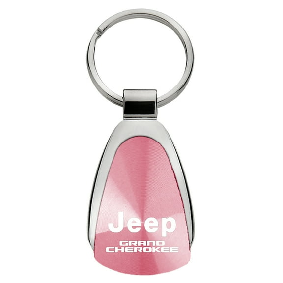 Au-TOMOTIVE GOLD Grand Cherokee Pink Teardrop Key Fob
