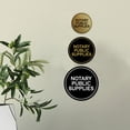 thumbnail image 3 of Signs ByLITA Circle Notary Public Supplies Sign (Ivory/Dark Brown) - Large, 3 of 6