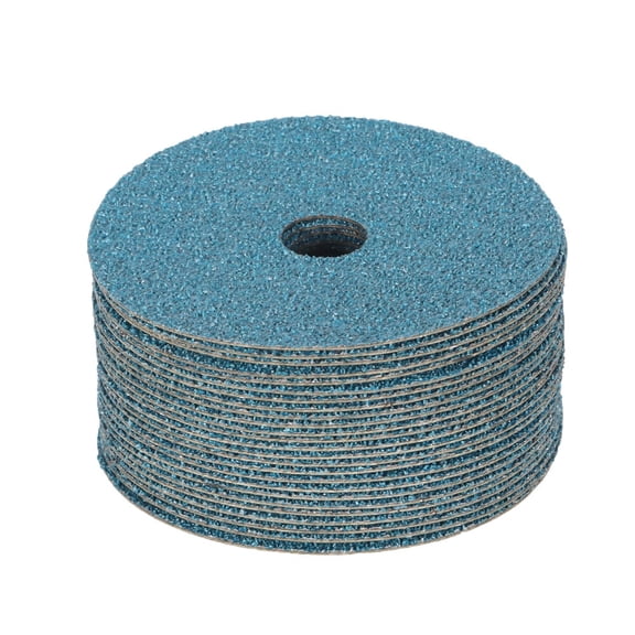 waltyotur 25 Pack 5" x 7/8" 36 Grit Zirconia Resin Fiber Disc Grinding and Sanding Discs
