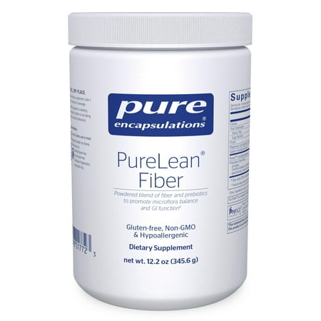 Pure Encapsulations PureLean Fiber | Powdered Blend of Soluble and Insoluble Fibers and Probiotics to Promote Microflora Balance and GI Function* | 12.2 Ounces*