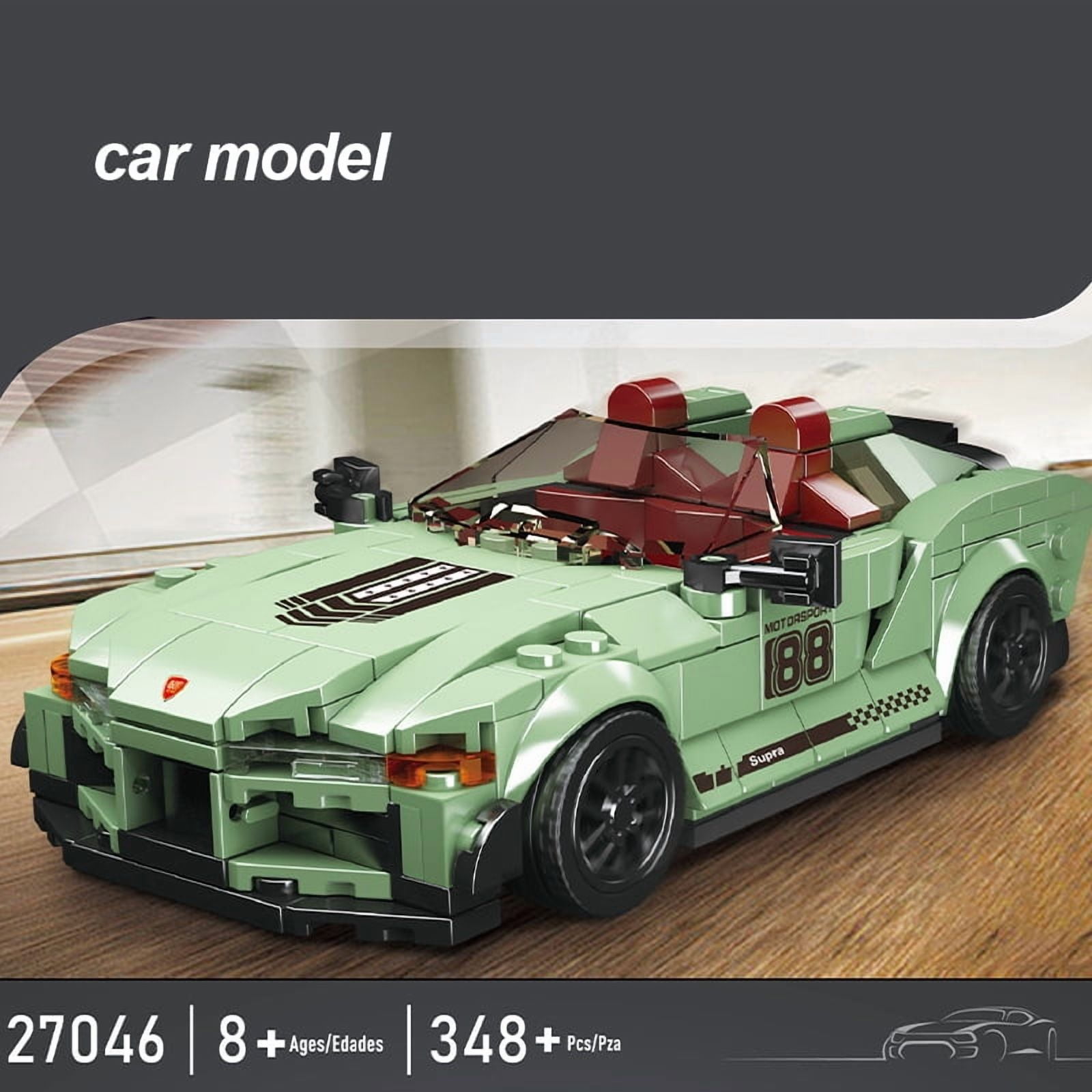 SNOWEAGLE  Speed Champion Building Toys with Display Case, 27046 Toy Cars Building Sets, Model Car Kits Building Blocks, JDM Race Car Building Kits for Adults Kids 8+(348 PCS)
