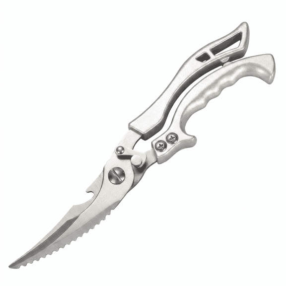 1 Pack Heavy Duty Stainless Steel Kitchen Scissors, Professional Poultry Shears for Cooking, Bones, Turkey, Meat, Fish, Vegetables