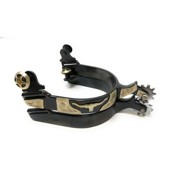 AJ Tack Men's Longhorn Show Spurs